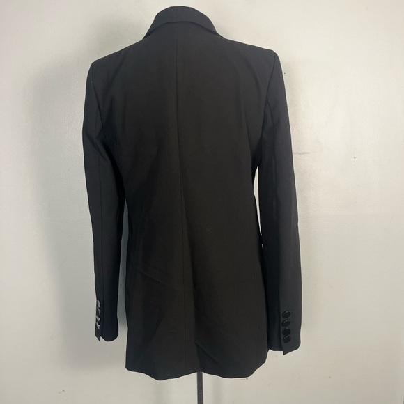 KARL LAGERFELD PARIS Hotfix Embellished Blazer black size 6 - Picture 8 of 13